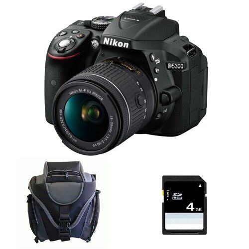 NIKON D5300 + 18-55 VR + Tasche + 4 GB SD-Karte