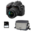 NIKON D3400 + 18–55 VR + Tasche + 4 GB SD-Karte