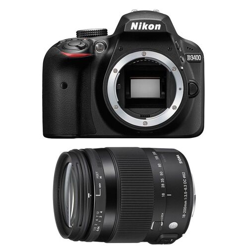 NIKON D3400 + SIGMA 18-200 OS HSM CONTEMPORARY – 3 Jahre Garantie