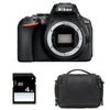 NIKON D5600 (ohne Objektiv) + Tasche + 4 GB SD-Karte
