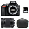 NIKON D5600 + SIGMA 18-300 Contemporary – 3 Jahre Garantie + Tasche + 4 GB SD-Karte