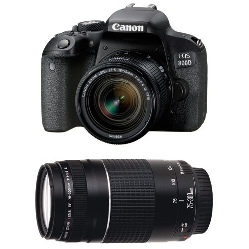 CANON EOS 800D + 18-55 IS STM + 75-300 III