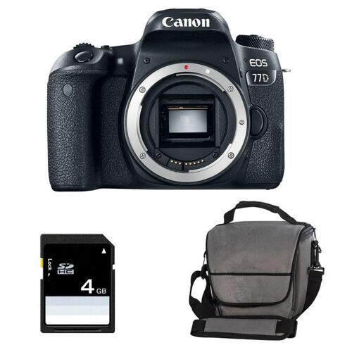 CANON EOS 77D (ohne Objektiv) + Tasche + 4 GB SD-Karte
