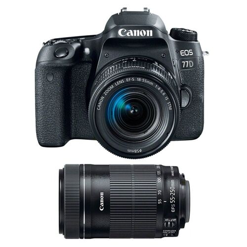 CANON EOS 77D + 18-55 IS STM + 55-250 IS STM