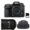 Nikon D7500 + AF-S DX 18–200 mm f/3,5–5,6G ED VR II + Tasche + 4 GB SD-Karte