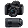 CANON EOS 200D + 18-55 IS STM + 55-250 IS STM – 3 Jahre Garantie