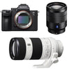Sony Alpha 7 III Systemkamera mit 24,2 Megapixel + SEL-Objektiv 24–70 mm F4 ZA OSS + SEL-Objektiv 70–200 mm F4 G OSS