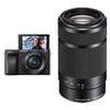 Sony Alpha 6400 (A6400) 24,2 Megapixel, schwarz + Objektiv 16–50 mm, F 3,5–5,6, OSS (schwarz) + Objektiv 55–210 mm, F 4,5–6,3, OSS