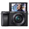 Sony Alpha 6400 (A6400) 24,2 Megapixel, schwarz + Objektiv 16–50 mm, F 3,5–5,6, OSS (schwarz) + Objektiv 55–210 mm, F 4,5–6,3, OSS