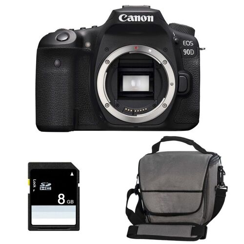 CANON EOS 90D (ohne Objektiv) – 3 Jahre Garantie + Tasche + 8 GB SD-Karte