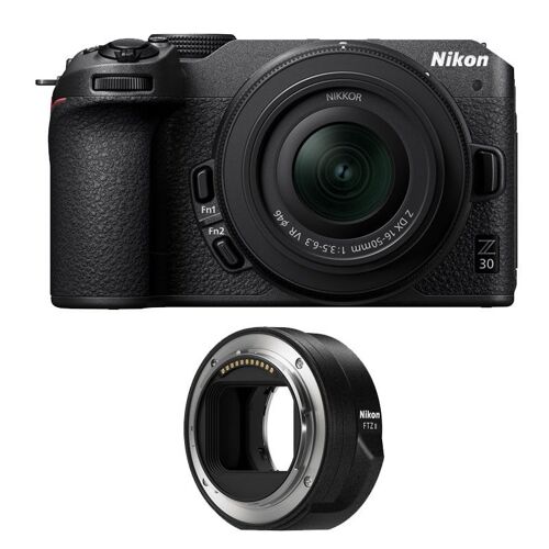 NIKON Z30 + Z 16-50, 3 Jahre Garantie + FTZ II-Adapter