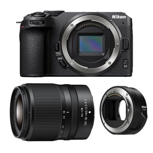 NIKON Z30 + Z 18–140, 3 Jahre Garantie + FTZ II-Adapterring