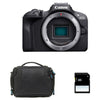 Canon EOS R100 + Tasche + 8-GB-SD-Karte, MILC, 24,1 MP, CMOS, 6000 x 4000, Schwarz