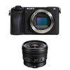 SONY Hybridkamera ALPHA 6700 SCHWARZ + Objektiv SEL E PZ 10–20 mm f/4