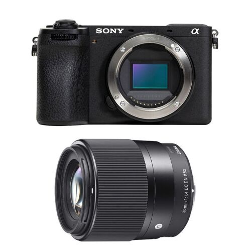 SONY ALPHA 6700 Systemkamera – SIGMA 30 mm F1,4 Objektiv – 26 Megapixel – 4K – 5-Achsen-Bildstabilisierung