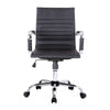 Bürostuhl Equip 651002, ergonomisch, Kunstleder, schwarz, Chrom, Armlehnen