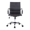 Bürostuhl Equip 651002, ergonomisch, Kunstleder, schwarz, Chrom, Armlehnen