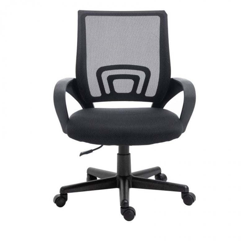 Equip 651003 Büro- und Computerstuhl mit gepolstertem Sitz und Netz-Rückenlehne