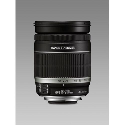 Canon EF-S 18–200 mm f/3,5–5,6 IS für Spiegelreflexkameras, schwarz