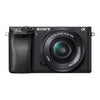 Sony a6300 ILCE-6300L – Digitalkamera – spiegellos – 24,2 MP – APS-C – 4K / 30 fps – 3-facher optischer Zoom, 16–50-mm-Objektiv – WLAN, NFC – schwarz
