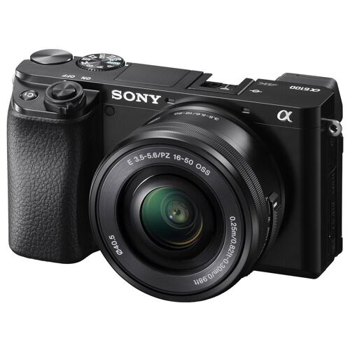 Kamera, spiegelloses System, Digitalkamera – spiegellos – 24,2 MP – APS-C – 4K / 30 fps – 3-facher optischer Zoom, 16–50-mm-Objektiv – WLAN, NFC, Bluetooth – schwarz
