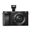 Sony a6100 ILCE-6100Y - Digitalkamera – spiegellos – 24,2 MP – APS-C – 4K / 30 fps – 3-facher optischer Zoom, Objektive 16–50 mm und 55–210 mm – WLAN, NFC, Bluetooth – schwarz