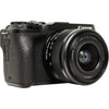Canon EOS M6 Mark II – Digitalkamera – spiegellos – 32,5 MP – APS-C – 4K / 30 fps – 3-facher optischer Zoom, Objektiv EF-M 15–45 mm IS STM – WLAN, Bluetooth – schwarz