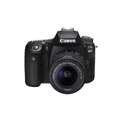Canon EOS 90D – Digitalkamera – Spiegelreflexkamera – 32,5 MP – 4K / 30 fps – 3-facher optischer Zoom, Objektiv EF-S 18–55 mm IS STM – WLAN, Bluetooth