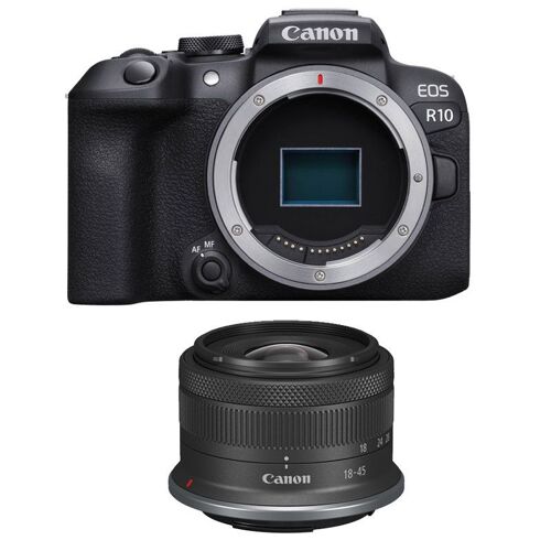 CANON EOS R10 + RF-S 18–45 mm F4,5–6,3 IS STM