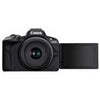 Canon EOS R50 – Digitalkamera – spiegellos – 24,2 MP – APS-C – 4K / 30 fps – 2,5-facher optischer Zoom, Objektiv RF-S 18–45 mm F4,5–6,3 IS STM, 55–210 mm F5,0–7,1 IS STM - WLAN, Bluetooth – schwarz