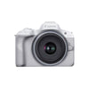 Canon EOS R50 Weiß + RF-S 18–45 mm / 4,5–6,3 IS STM