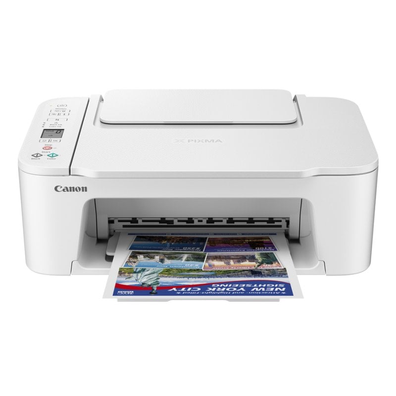 Canon PIXMA TS3751i Farb-Tintenstrahl-Multifunktionsgerät mit WLAN und LCD-Bildschirm, weiß