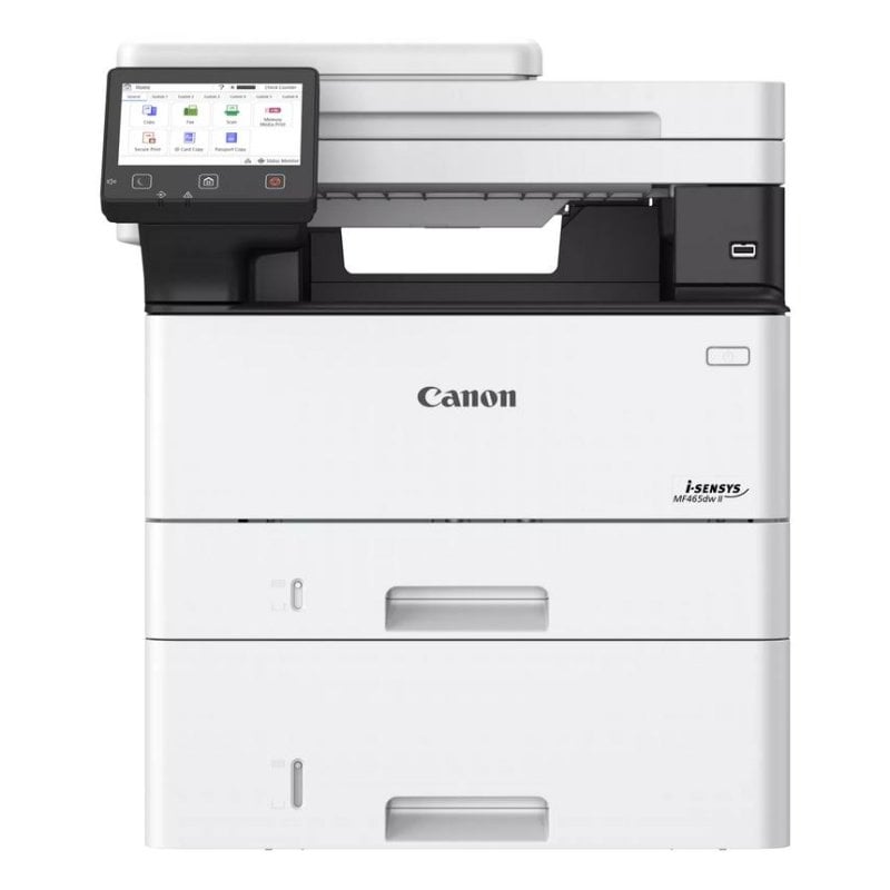 Multifunktionsgerät Canon i-SENSYS MF465dw II – Schwarzweiß-Laserdrucker, WLAN, Duplexdruck, Fax, Touchscreen