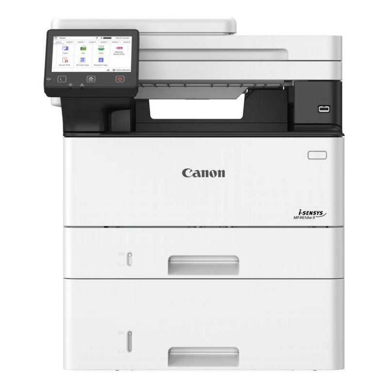 Multifunktionsgerät Canon i-SENSYS MF461dw II – Schwarzweiß-Laserdrucker mit WLAN, Duplexdruck und Touchscreen, A4
