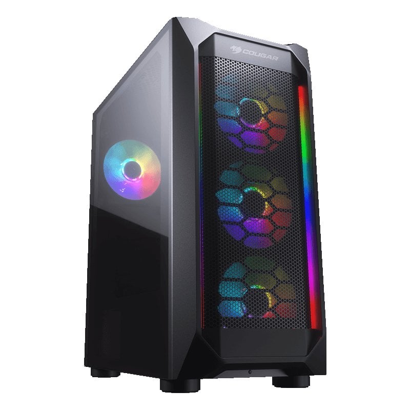 Cougar MX410 Mesh-G RGB mit gehärtetem Glas, USB 3.1