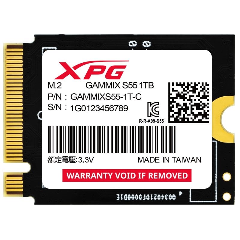 Adata Gammix S55 SSD 1 TB M.2 PCIe Gen 4 2230