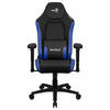 Aerocool Crown Gaming-Stuhl, blaues Leder