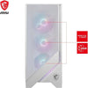 MSI MAG FORGE 320R AIRFLOW ARGB Mid-Tower mATX aus gehärtetem Glas, USB 3.2, weiß