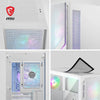 MSI MAG FORGE 320R AIRFLOW ARGB Mid-Tower mATX aus gehärtetem Glas, USB 3.2, weiß