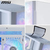 MSI MAG FORGE M100R Mid-Tower mATX, gehärtetes Glas, USB 3.2, ARGB, weiß