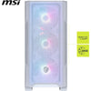 MSI MAG FORGE M100R Mid-Tower mATX, gehärtetes Glas, USB 3.2, ARGB, weiß