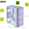 MSI MAG FORGE M100R Mid-Tower mATX, gehärtetes Glas, USB 3.2, ARGB, weiß