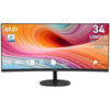 MSI Pro MP341CQ E12 34-Zoll-Monitor, UltraWide, Quad HD, 120 Hz, VA-Panel, Curvo, 4 ms