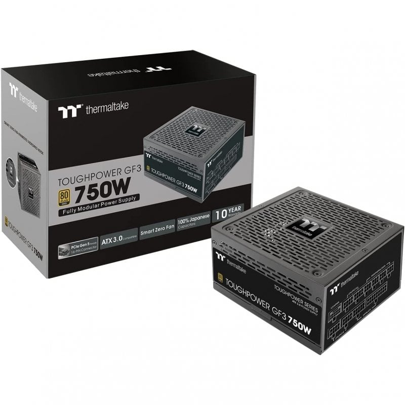Thermaltake Toughpower GF 3 750 W PCIe Gen 5.0 80 Plus Gold Vollmodular