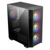 MSI MAG FORGE M100R aus gehärtetem Glas, USB 3.2, ARGB, Schwarz