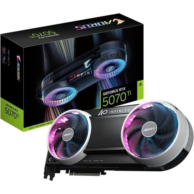 Grafikkarte Gigabyte AORUS GeForce RTX 5070 Ti INFINITY 16 GB GDDR7 Reflex 2 RTX AI DLSS4