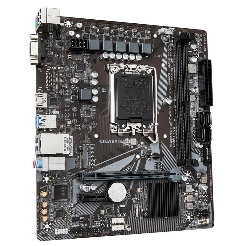 Gigabyte H610M H V2 Mainboard DDR5 LGA 1700 Micro-ATX M.2/SATA III 96 GB