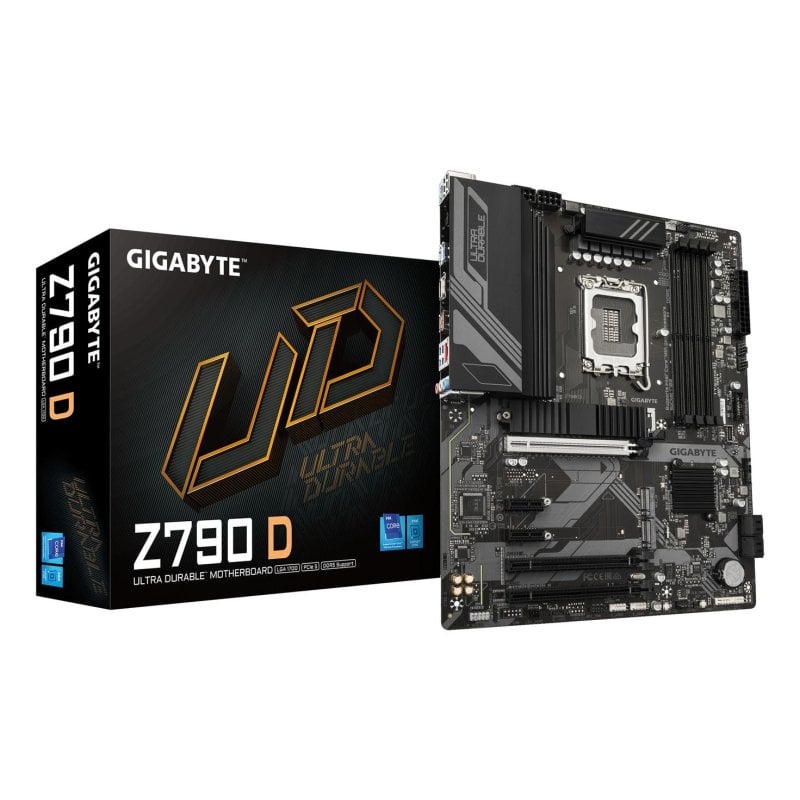 Gigabyte Z790 LGA 1700 ATX-Mainboard, DDR5 7600 MHz, VRM 12+1+1 Phasen, 3x M.2, PCIe 4.0, 2,5 GbE, USB 3.2 Gen 2