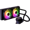 Flüssigkeitskühlung Cooler Master MasterLiquid 240L Core ARGB 240 mm, 2 Lüfter, Multi-LED