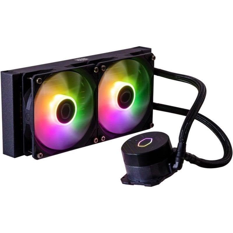 Flüssigkeitskühlung Cooler Master MasterLiquid 240L Core ARGB 240 mm, 2 Lüfter, Multi-LED